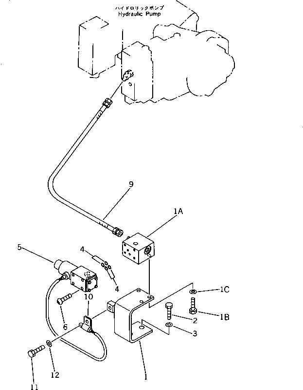 Komatsu parts book diagram for PF5-1 S/N 10001-UP: O.L.S.S. PIPING (2/2)(#10195-)