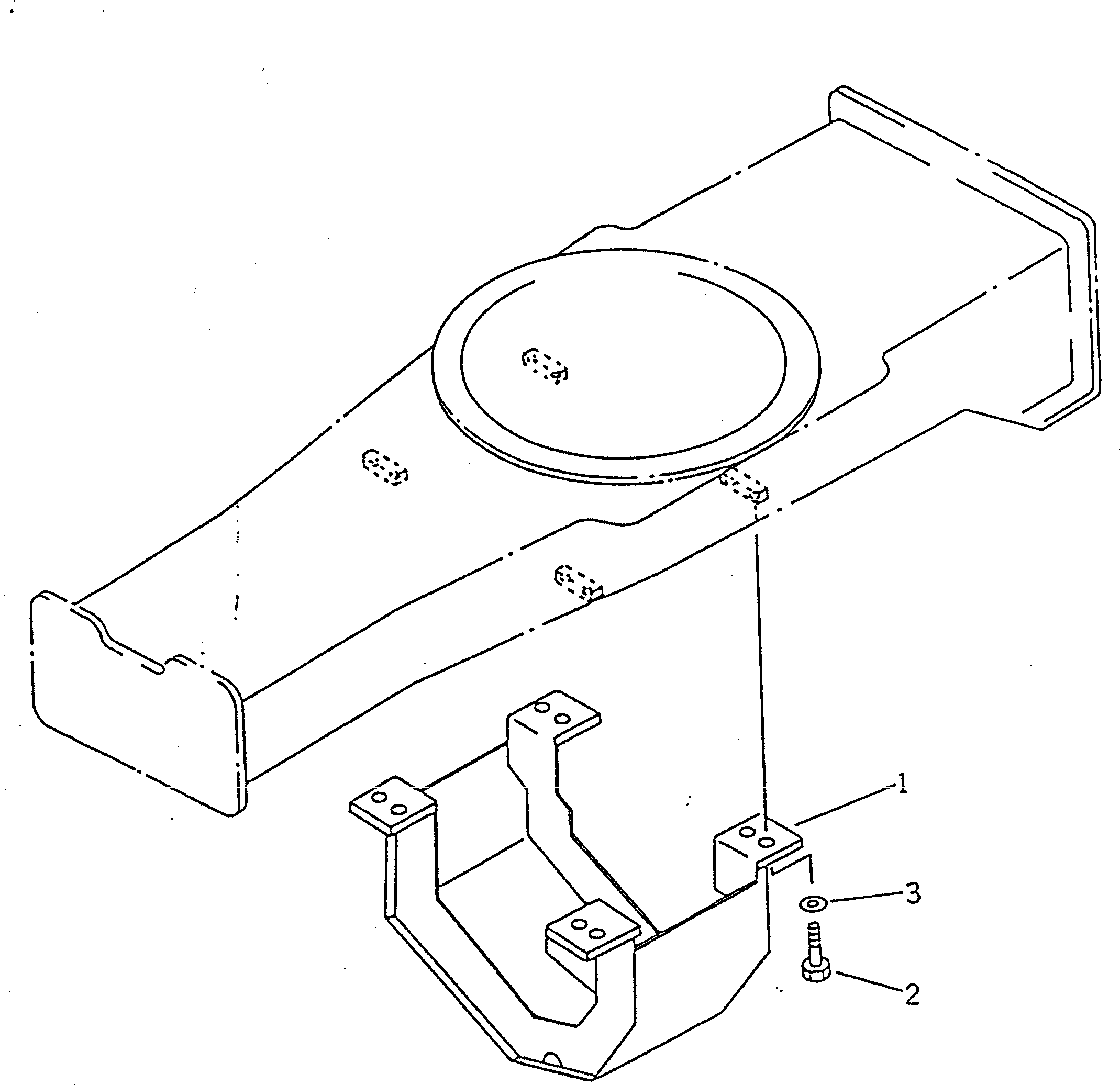Excavators Komatsu / PW100-3 S/N 1601-UP(pw100-3r) / TRANSMISSION PROTECTOR(#2301-)(090130 : 3081)