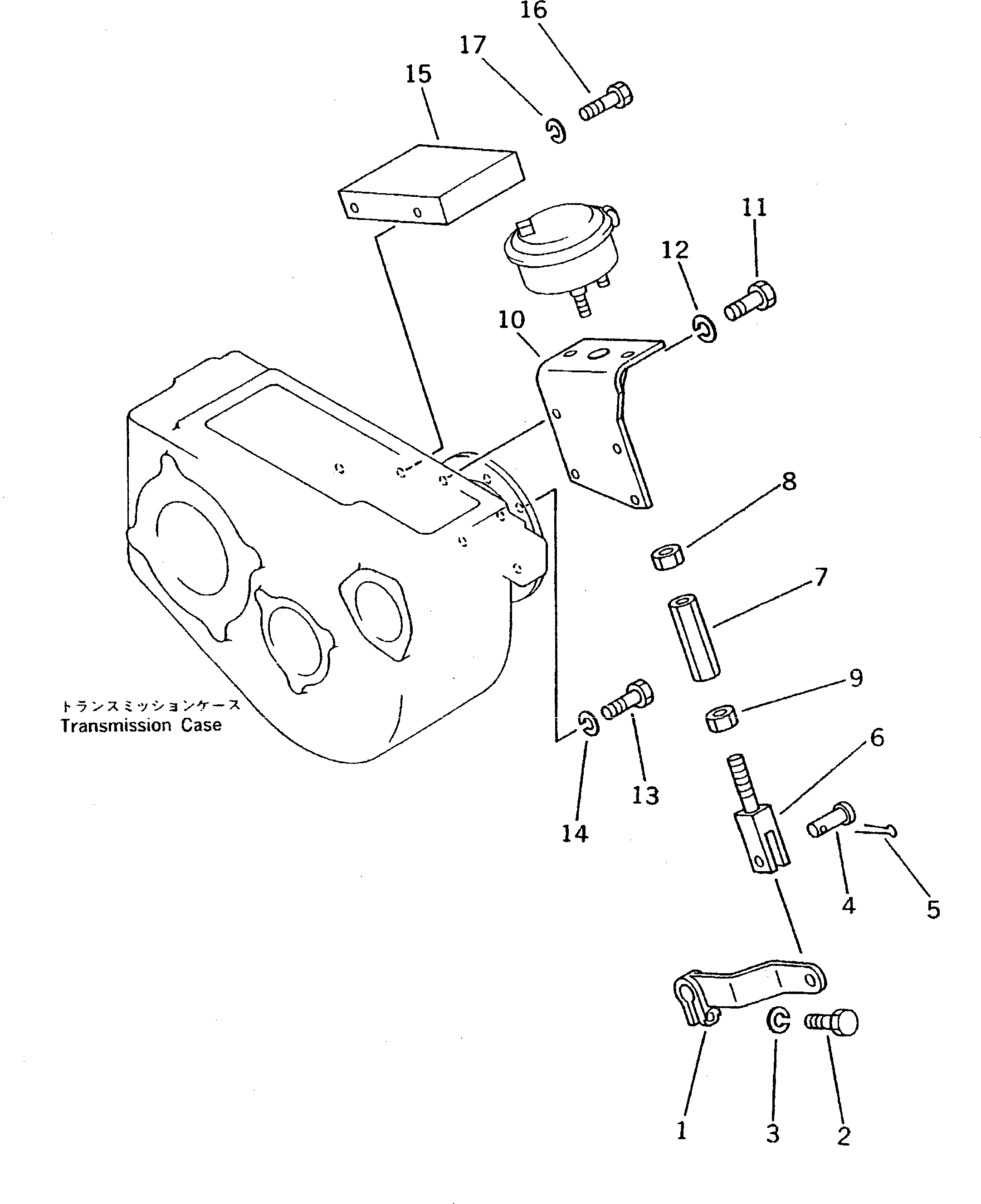 Excavators Komatsu / PW100-3 S/N 1601-UP(pw100-3r) / PARKING BRAKE LINKAGE(090570 : 3811)
