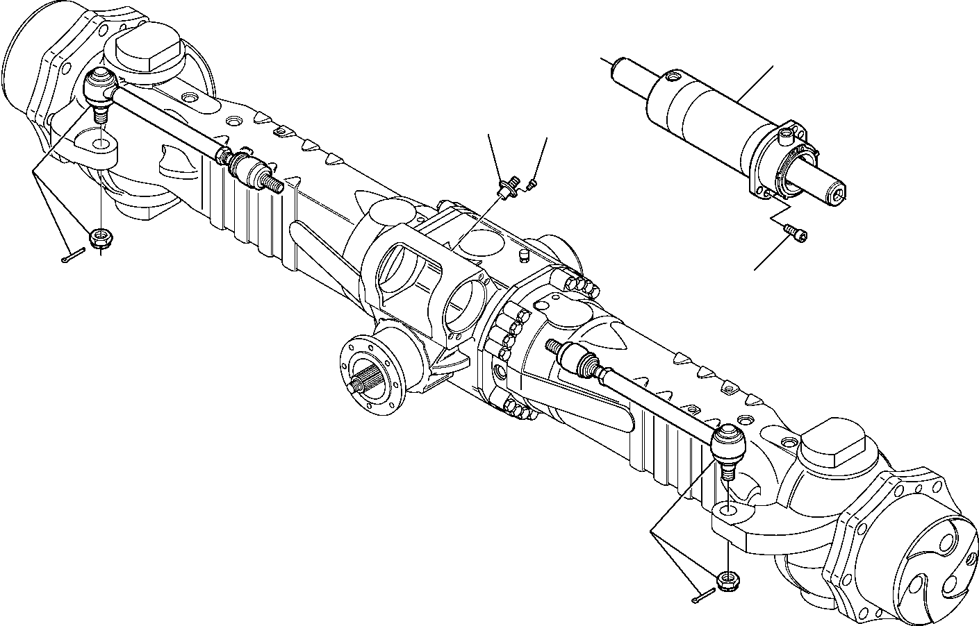 Komatsu parts book diagram for PW110R-1 S/N 2260010001-Up: REAR AXLE (8/8)