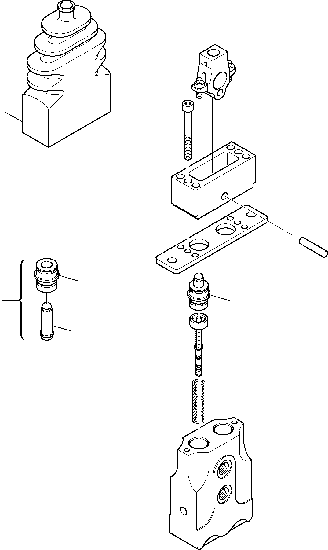Komatsu parts book diagram for PW110R-1 S/N 2260010001-Up: PPC VALVE, BLADE