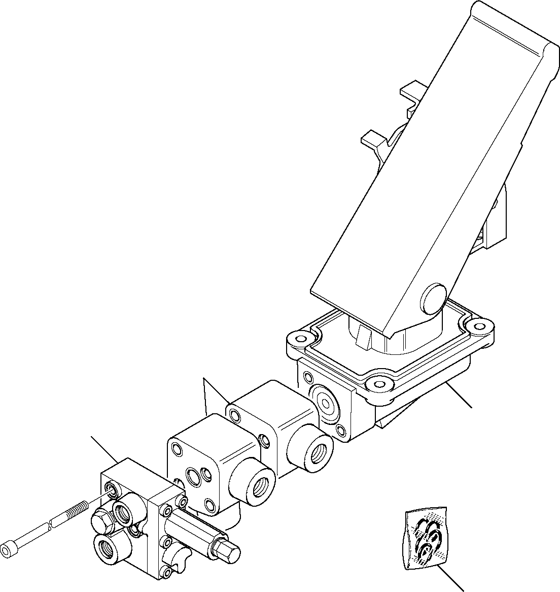 Komatsu parts book diagram for PW110R-1 S/N 2260010001-Up: BRAKE PUMP
