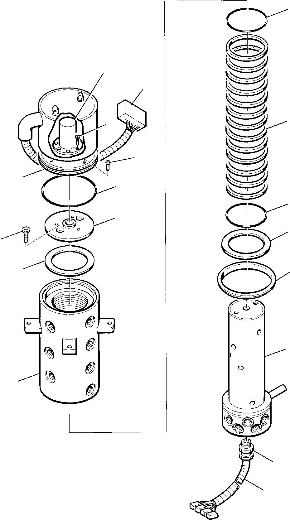 Komatsu parts book diagram for PW110R-1 S/N 2260010001-Up: SWIVEL JOINT
