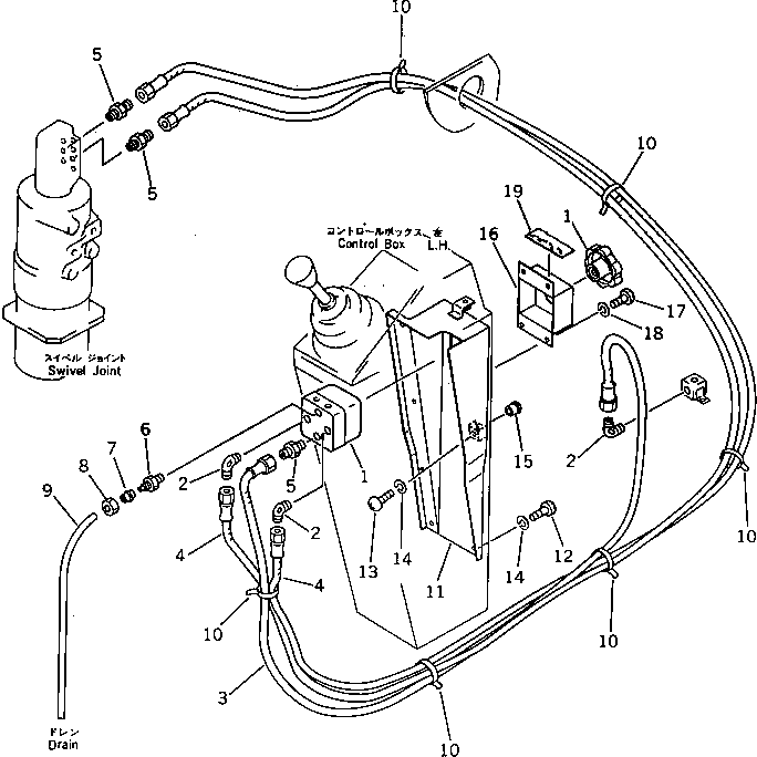 Komatsu parts book diagram for PW150-1 S/N 1001-UP: LEFT AND RIGHT INDEPENDENT OUTRIGGERS (2/2)