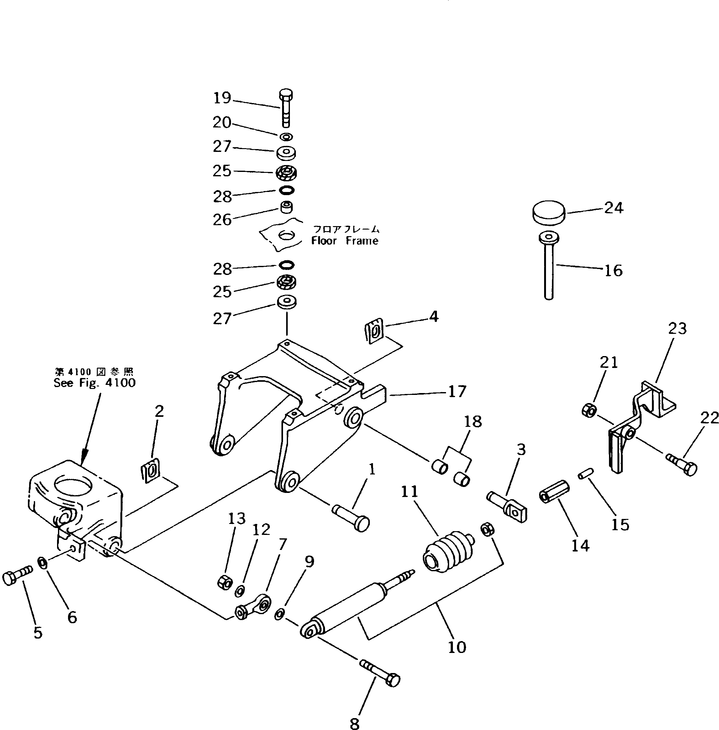 Excavators Komatsu / PW170-5K S/N K20001-UP(pw170-5u) / STEERING TILT MECHANISM(#K20001-.)(120030 : 4101)