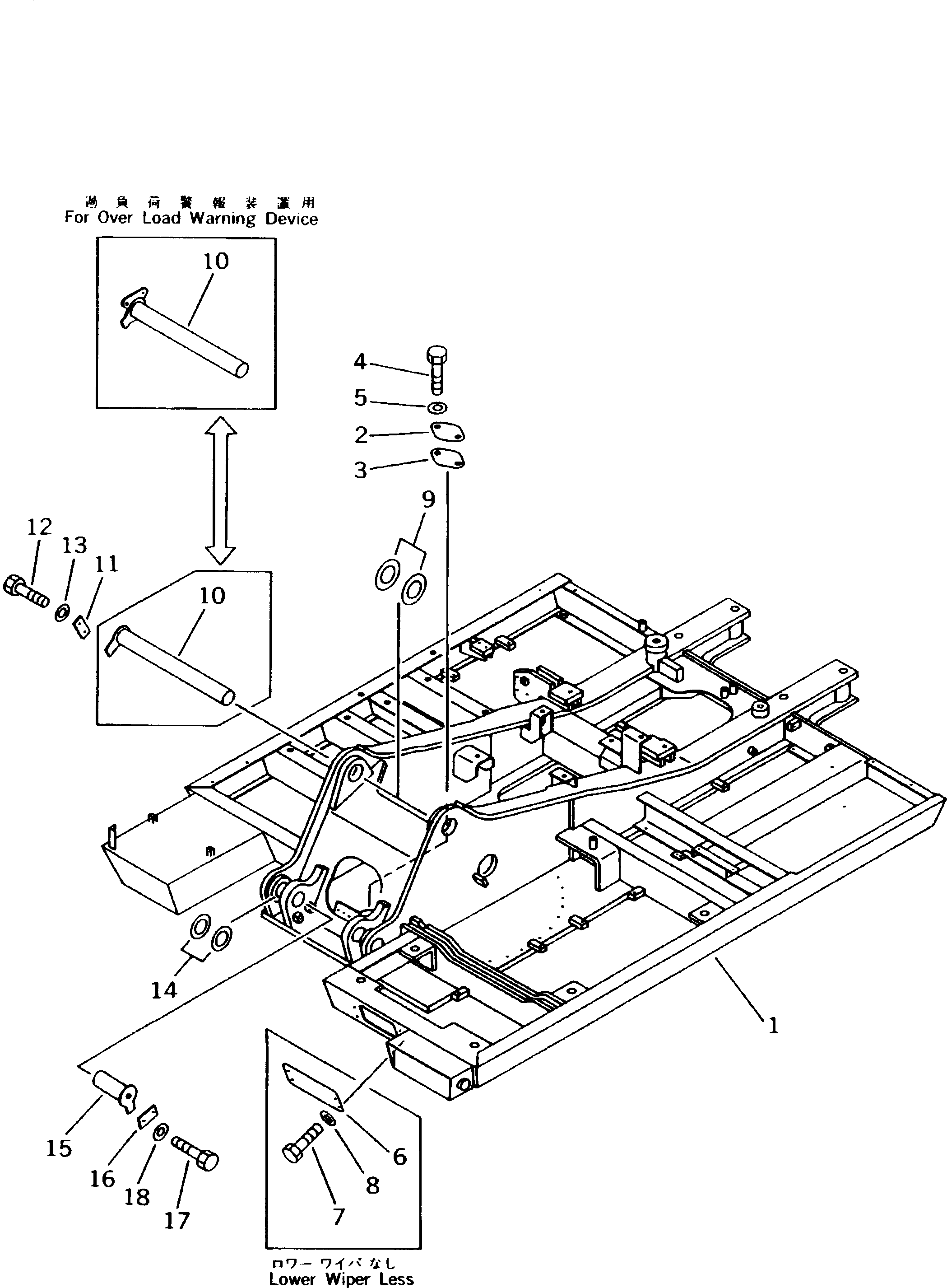 Excavators Komatsu / PW170-5K S/N K20001-UP(pw170-5u) / REVOLVING FRAME(120200 : 4600)