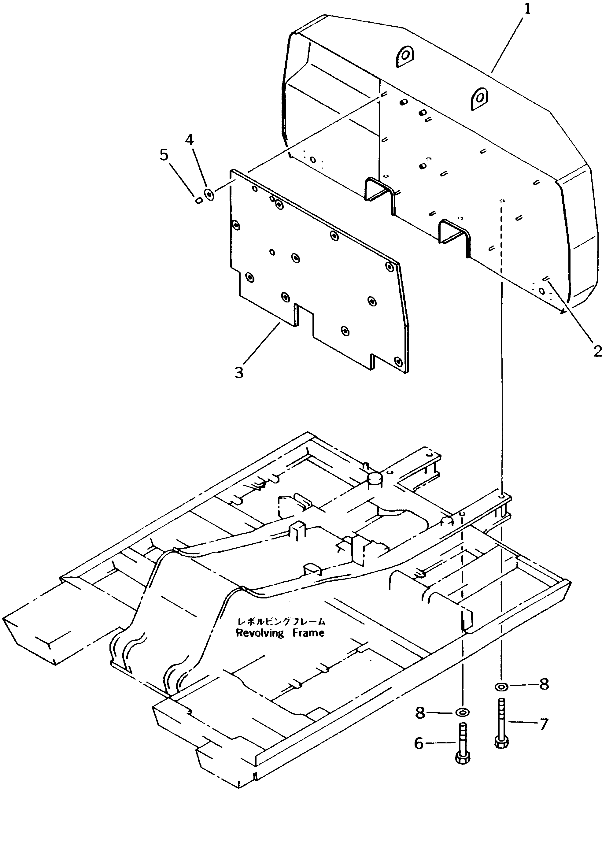 Excavators Komatsu / PW170-5K S/N K20001-UP(pw170-5u) / COUNTER WEIGHT(120210 : 4630)