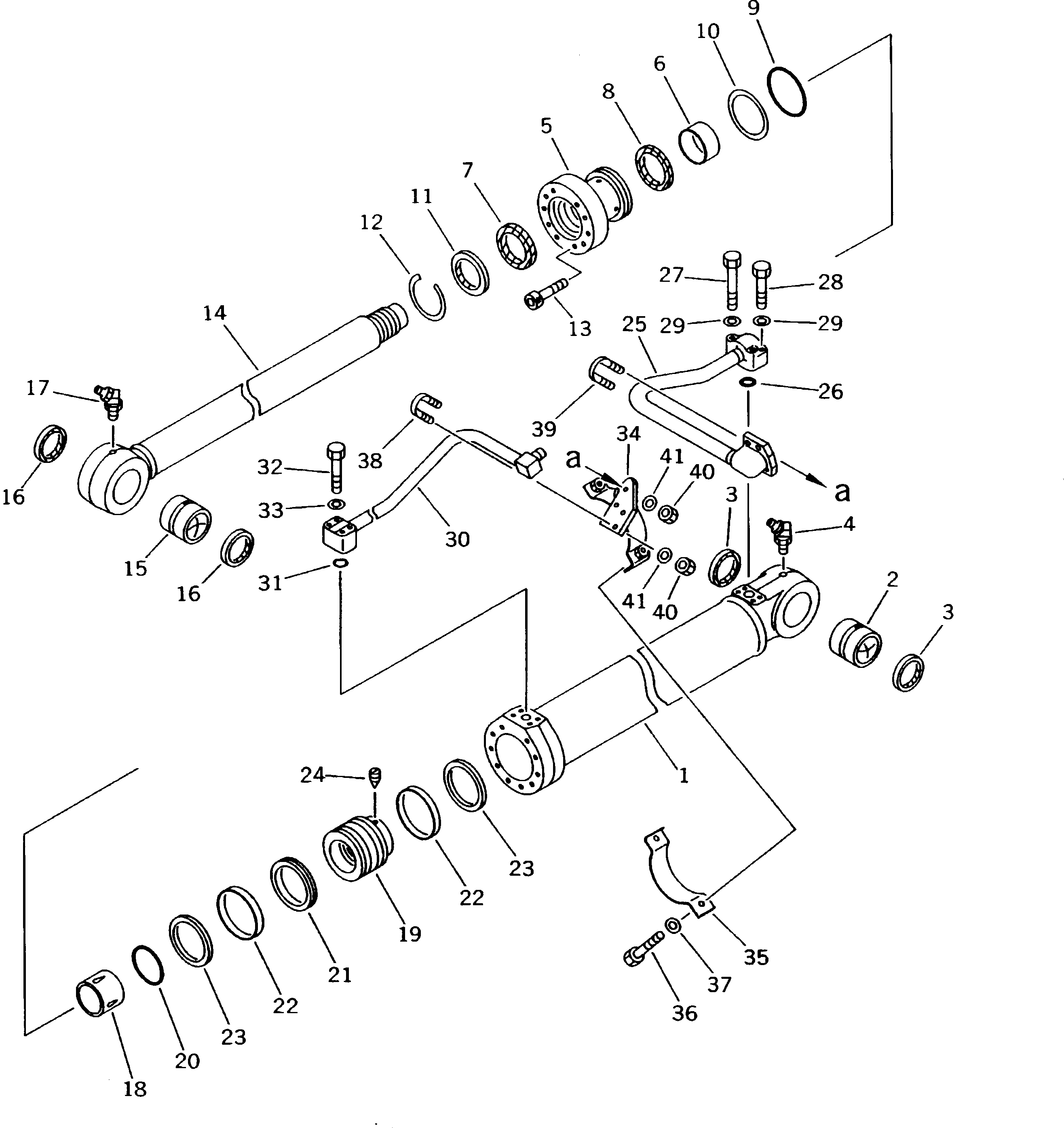 Excavators Komatsu / PW170-5K S/N K20001-UP(pw170-5u) / 1ST BOOM CYLINDER (FOR 2-PIECE BOOM)(210110 : 7180)