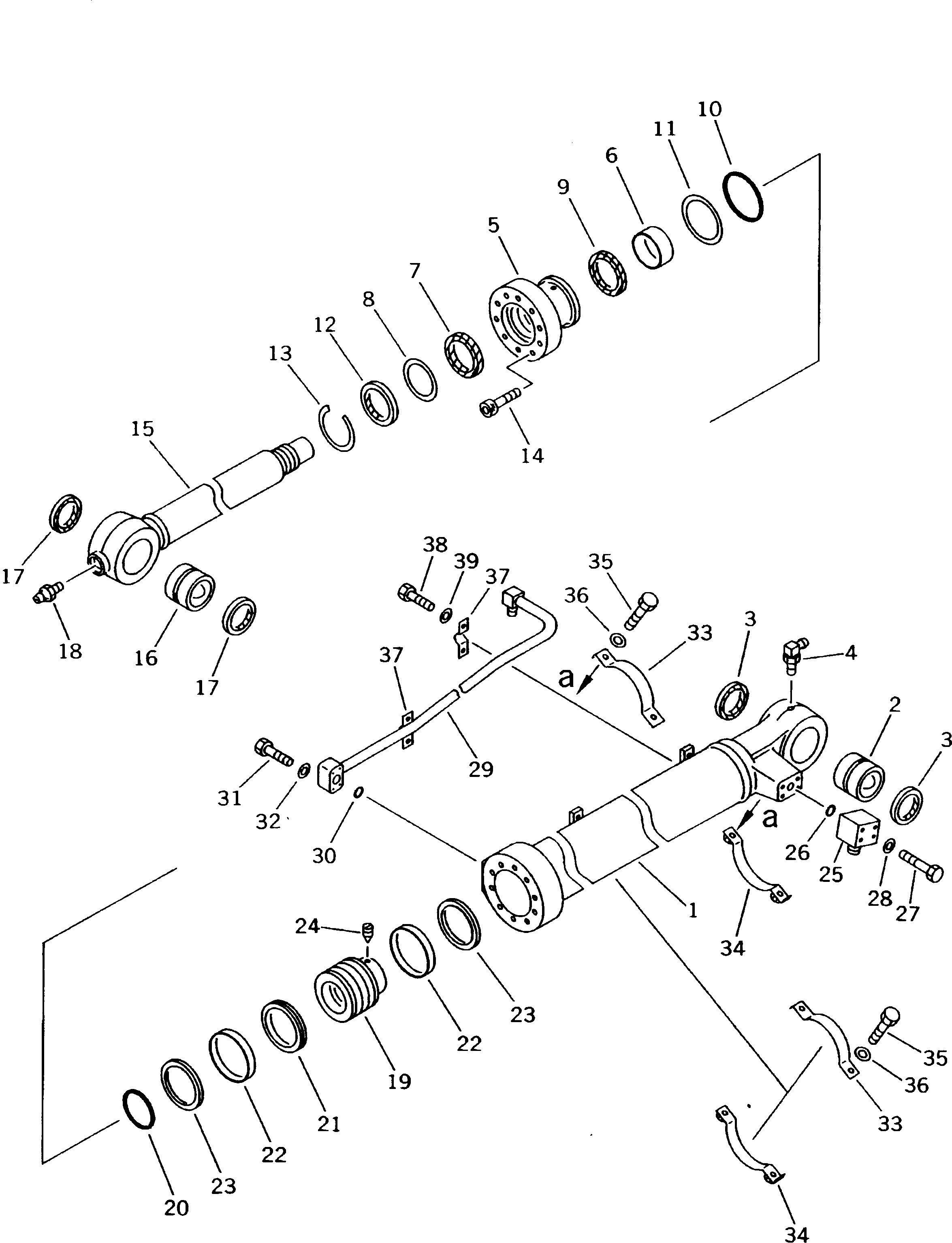 Excavators Komatsu / PW170-5K S/N K20001-UP(pw170-5u) / BUCKET CYLINDER(210300 : 7580)