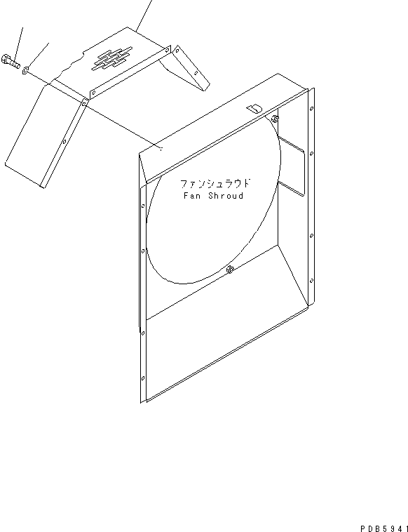 Excavators Komatsu / PW170ES-6K S/N K30001-UP(pw170e0u) / FAN GUARD(#K30001-K30258)(060090 : C0310-01A0)