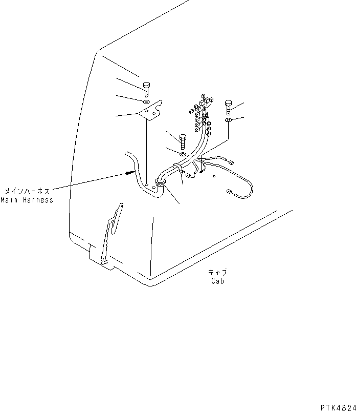 Excavators Komatsu / PW170ES-6K S/N K30001-UP(pw170e0u) / WIRING (CLAMP)(#K30001-K31999)(120070 : E0200-03A0)