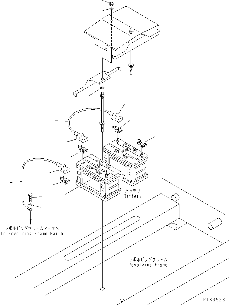Excavators Komatsu / PW170ES-6K S/N K30001-UP(pw170e0u) / WIRING (BATTERY RELATED PARTS)(120090 : E0200-04A0)