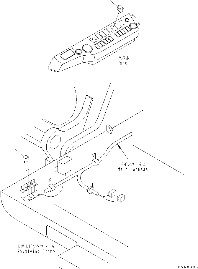 Excavators Komatsu / PW170ES-6K S/N K30001-UP(pw170e0u) / RELAY AND SWITCH (FOR FOUR OUTRIGGER)(#K32001-)(120270 : E0320-01A0A)