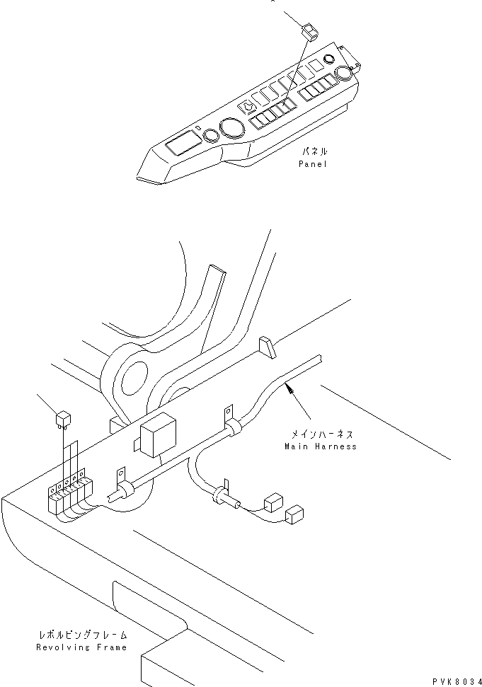 Excavators Komatsu / PW170ES-6K S/N K30001-UP(pw170e0u) / RELAY AND SWITCH (FOR REAR DOZER OR FRONT OUTRIGGER)(#K32001-)(120310 : E0320-01A2A)