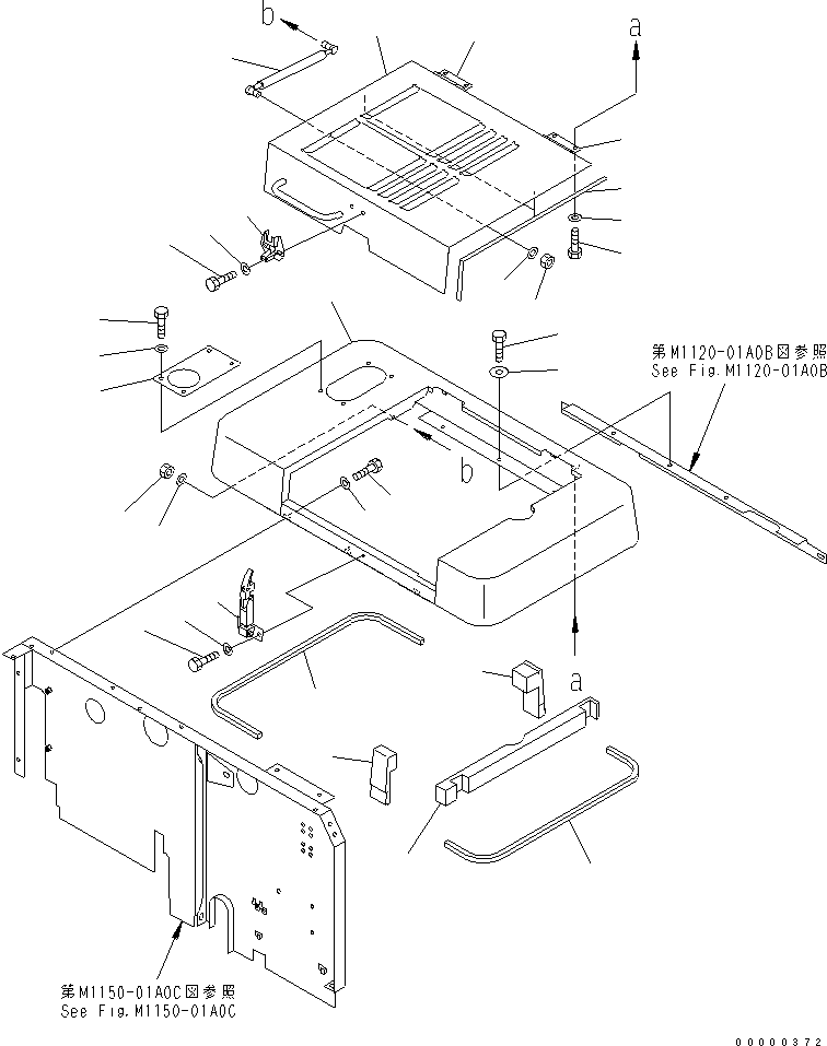 Excavators Komatsu / PW170ES-6K S/N K30001-UP(pw170e0u) / HOOD(#K35001-)(270040 : M1110-01A0C)