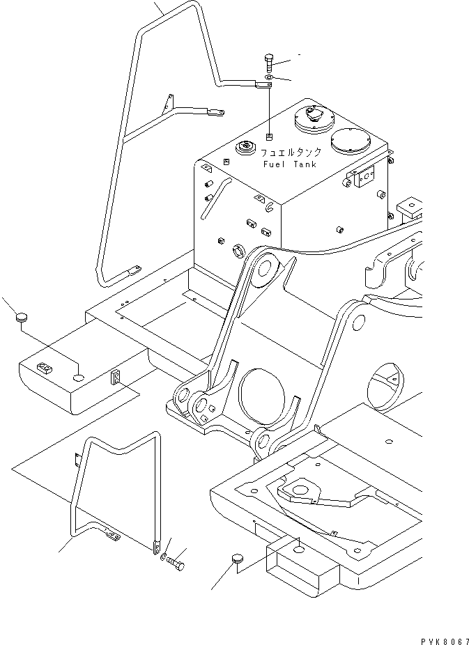 Excavators Komatsu / PW170ES-6K S/N K30001-UP(pw170e0u) / HAND RALL(#K32001-)(270270 : M1310-01A0B)