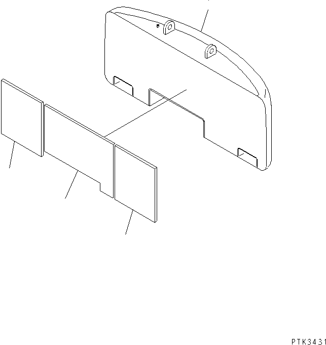 Excavators Komatsu / PW170ES-6K S/N K30001-UP(pw170e0u) / COUNTER WEIGHT(#K30001-K31999)(270300 : M1510-01A0)