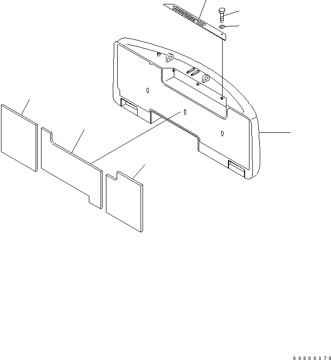 Excavators Komatsu / PW170ES-6K S/N K30001-UP(pw170e0u) / COUNTER WEIGHT(#K35001-)(270320 : M1510-01A0B)