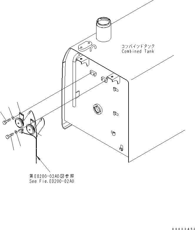 Komatsu parts book diagram for PW180-7K S/N K40001-UP: WIRING (HORN)