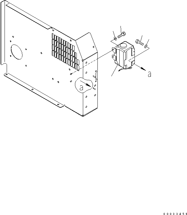 Komatsu parts book diagram for PW180-7K S/N K40001-UP: WIRING (WINDOW WASHER TANK)