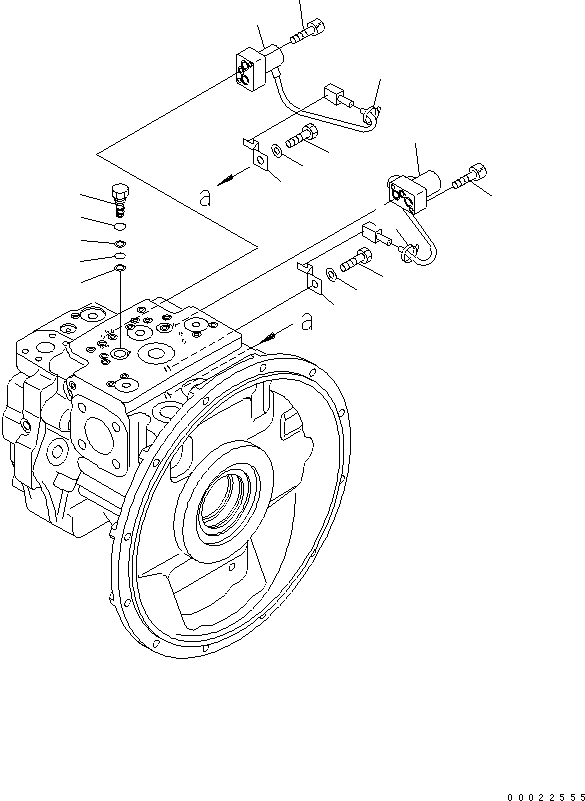 Komatsu parts book diagram for PW180-7K S/N K40001-UP: MAIN PUMP (7/7)