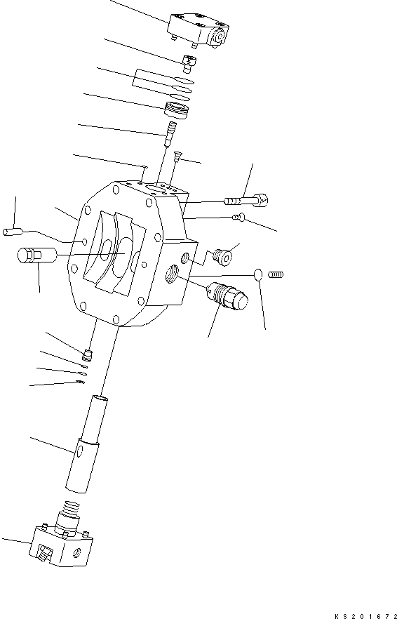 Komatsu parts book diagram for PW180-7K S/N K40001-UP: TRAVEL MOTOR (3/5)