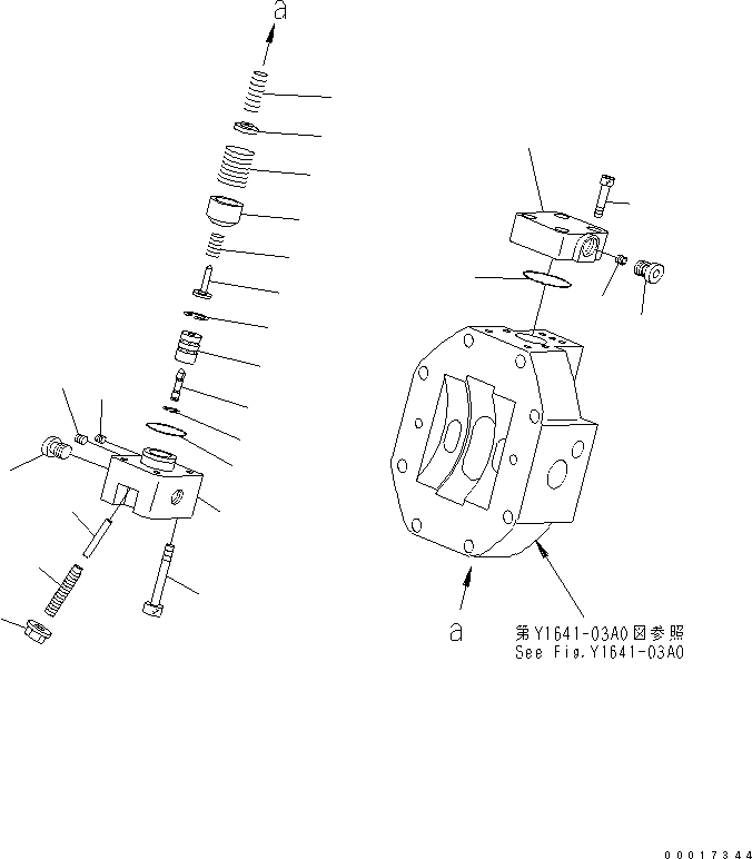 Komatsu parts book diagram for PW180-7K S/N K40001-UP: TRAVEL MOTOR (4/5)