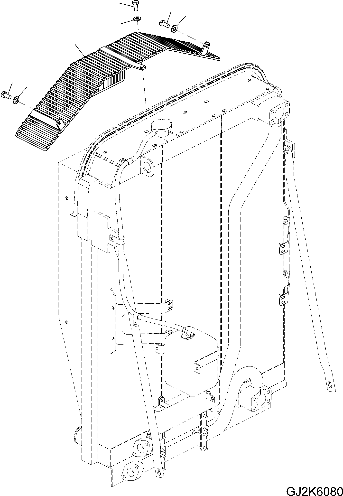 Excavators Komatsu / PW200-7E0 S/N H55051-UP(pw2007e0) / FAN GUARD(C0-7 : C0310-01A0)