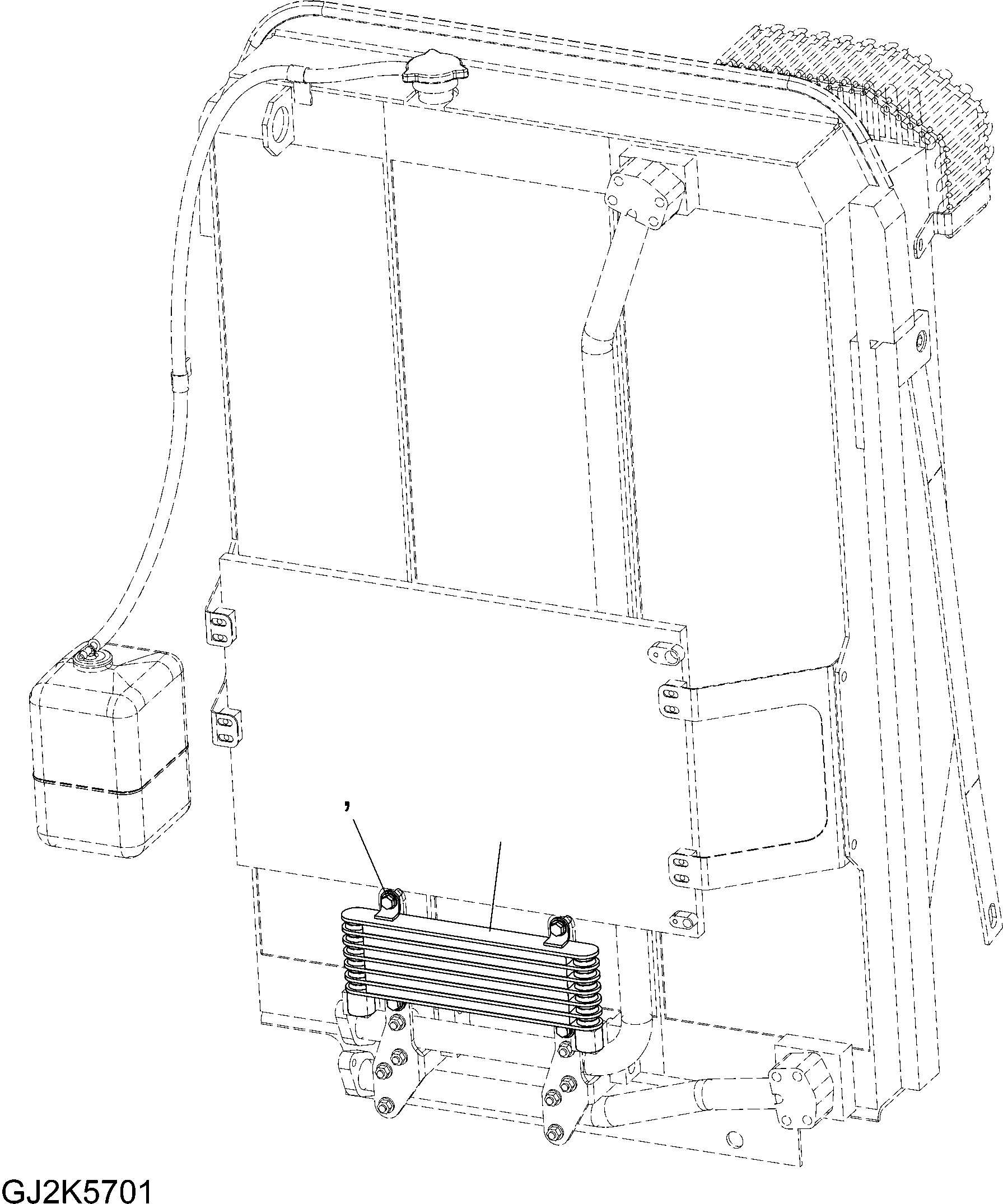 Excavators Komatsu / PW200-7E0 S/N H55051-UP(pw2007e0) / FUEL COOLER(C0-8 : C0320-01A0)