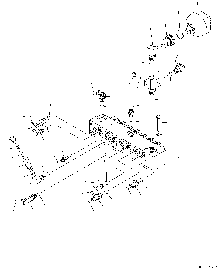 Excavators Komatsu / PW220-7K-KA S/N K40001-UP(pw220-0u) / SOLENOID VALVE AND ACCUMULATOR(#K40062-)(180365 : H1820-01A0A)