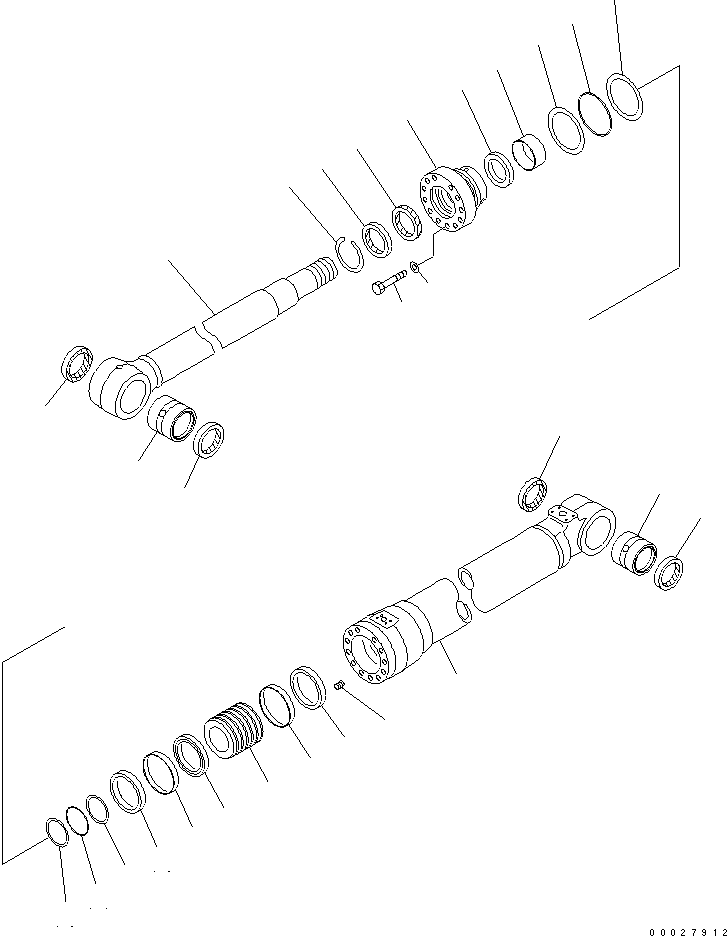 Excavators Komatsu / PW220-7K-KA S/N K40001-UP(pw220-0u) / BOOM ADJUST CYLINDER (FOR 2-PIECE BOOM)(540165 : Y1620-02A0)