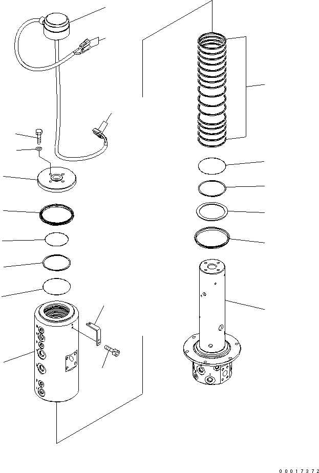 Excavators Komatsu / PW220-7K-KA S/N K40001-UP(pw220-0u) / SWIVEL JOINT(540230 : Y1627-01A0)