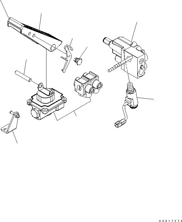 Excavators Komatsu / PW220-7K-KA S/N K40001-UP(pw220-0u) / BRAKE VALVE(541190 : Y1689-21A0)