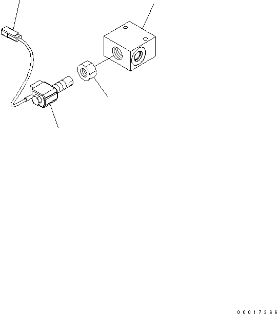 Komatsu parts book diagram for PW220-7E0 S/N H65051-UP: SOLENOID VALVE (1-SOLENOID)