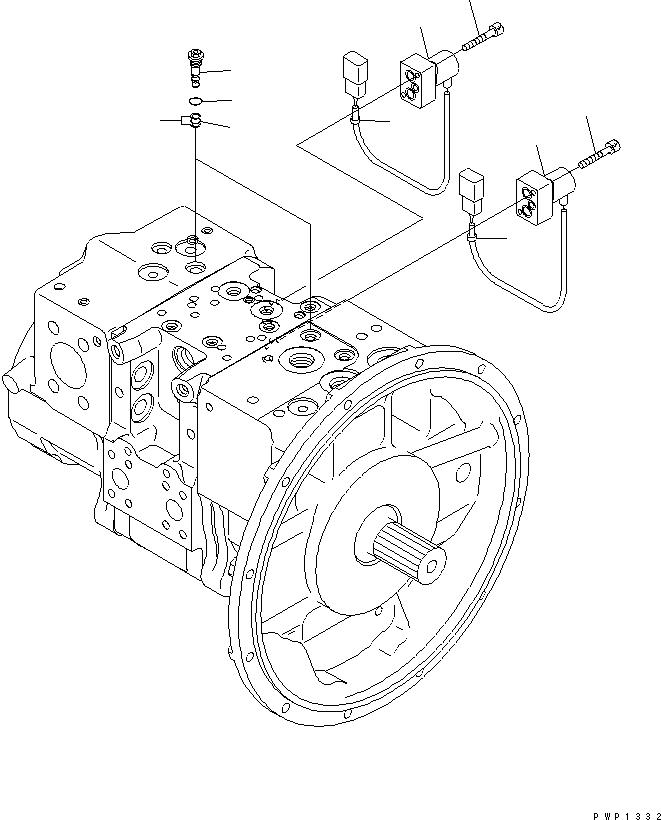 Komatsu parts book diagram for PW220-7E0 S/N H65051-UP: MAIN PUMP (11/11)