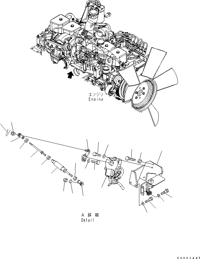 Excavators Komatsu / PW220-7H S/N H50051-UP(pw220_7h) / FUEL CONTROL(B0-6 : B0400-01A0)