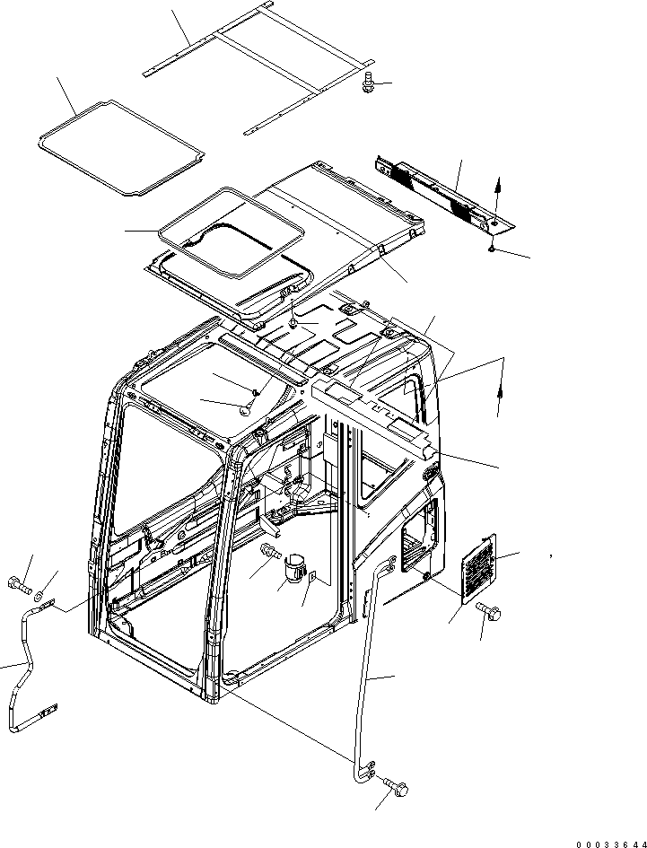 Excavators Komatsu / PW220-7H S/N H50051-UP(pw220_7h) / OPERATORґS CAB (ACCESSORIES)(K0-17 : K0210-10A0)