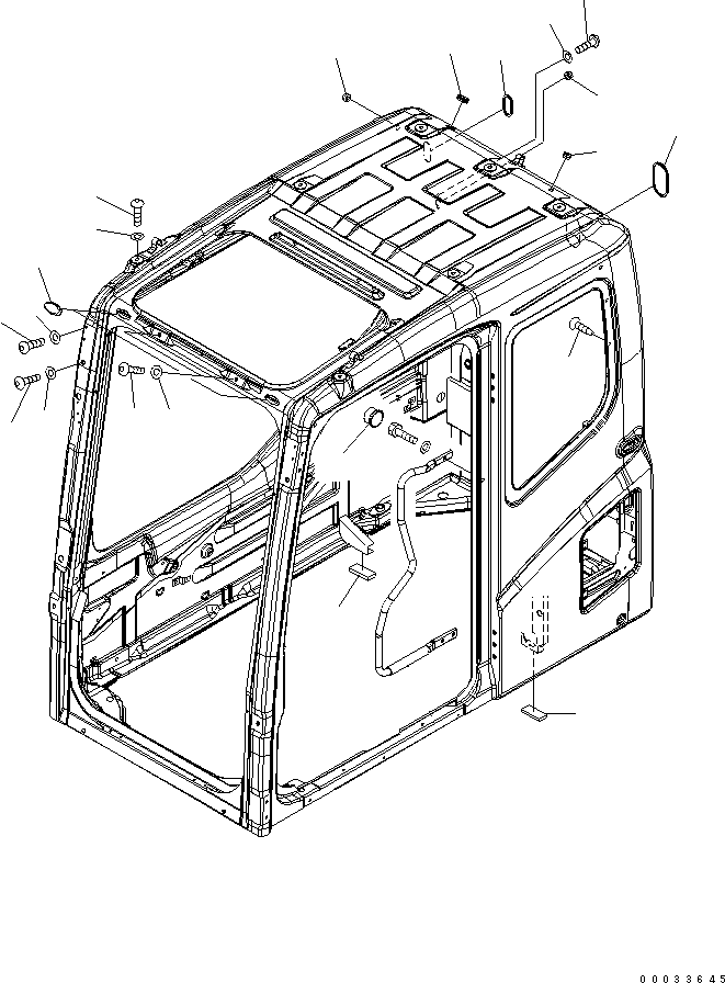 Excavators Komatsu / PW220-7H S/N H50051-UP(pw220_7h) / OPERATORґS CAB (BOLTS AND PLUGS)(K0-18 : K0210-11A0)