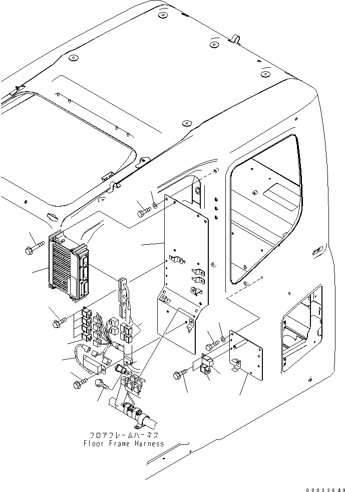 Excavators Komatsu / PW220-7H S/N H50051-UP(pw220_7h) / OPERATORґS CAB (CONTROLLER AND RELAYS)(K0-23 : K0210-16A0)