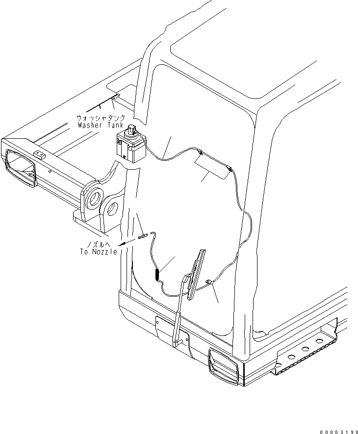 Excavators Komatsu / PW220-7H S/N H50051-UP(pw220_7h) / FLOOR (WINDOW WASHER)(K0-47 : K1110-04A0)
