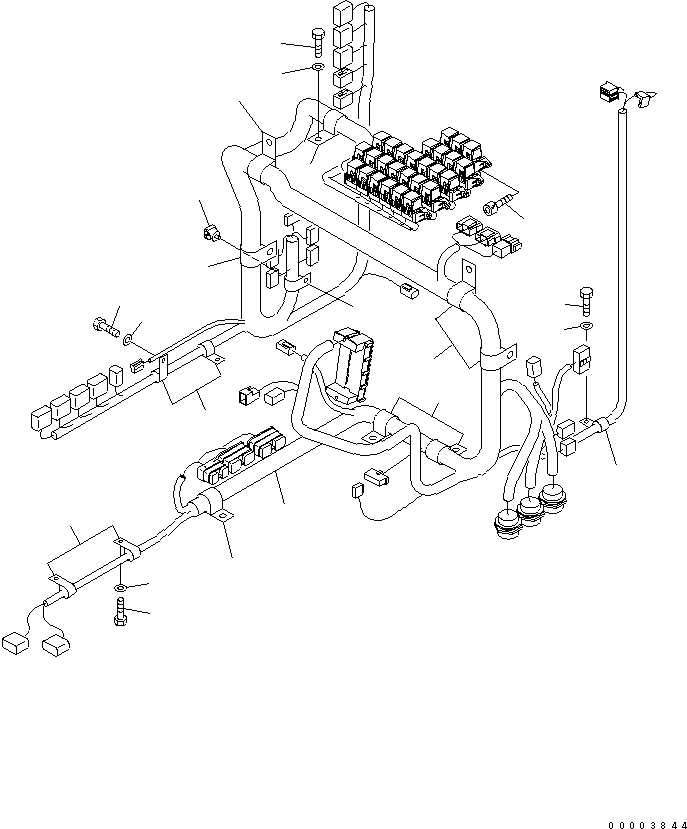Excavators Komatsu / PW220-7H S/N H50051-UP(pw220_7h) / OPERATORґS CAB HARNESS(K0-74 : K1710-01A0)