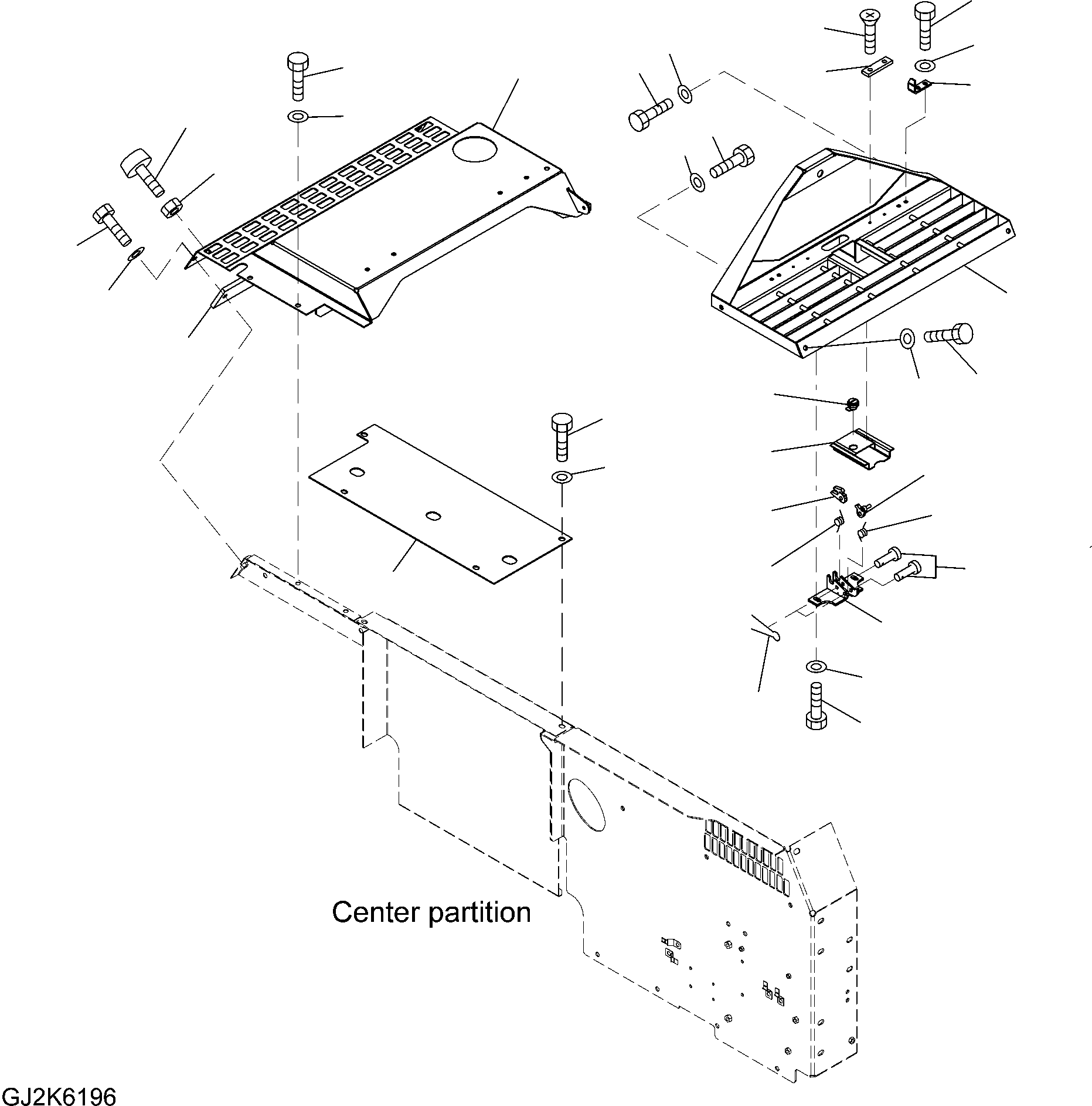 Excavators Komatsu / PW220-7H S/N H50051-UP(pw220_7h) / UPPER COVER (MACHINE CAB)(M0-9 : M1210-01A0)