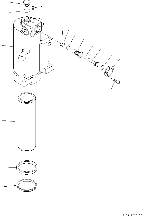 Excavators Komatsu / PW220-7H S/N H50051-UP(pw220_7h) / SUSPENSION LOCK CYLINDER(Y0-27 : Y1622-11A0)