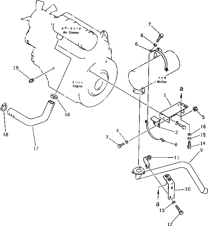Excavators Komatsu / PW30-1 S/N 1001-UP(pw30-1r) / ENGINE RELATED PARTS(#1146-)(030030 : 1011A)