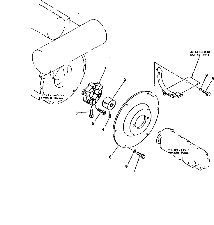 Excavators Komatsu / PW30-1 S/N 1001-UP(pw30-1r) / POWER TAKE OFF(030040 : 1021)