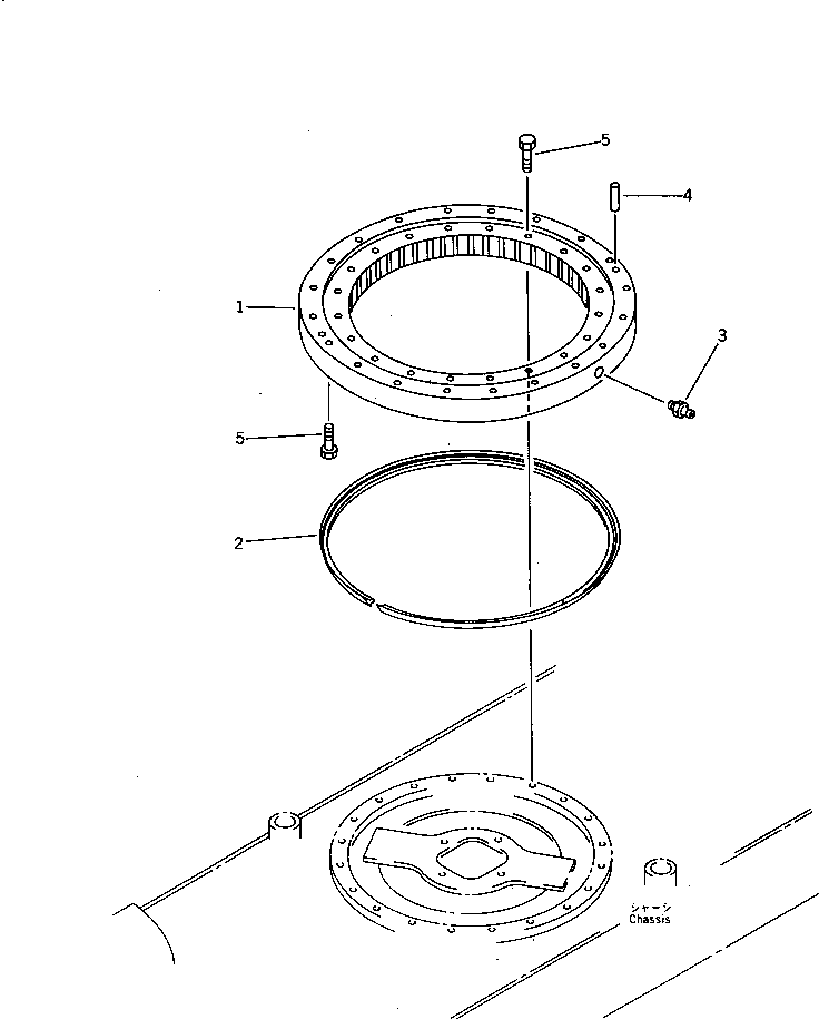 Excavators Komatsu / PW30-1 S/N 1001-UP(pw30-1r) / SWING CIRCLE(060130 : 2501)
