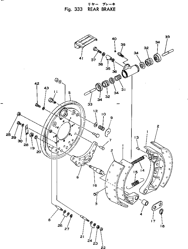 Excavators Komatsu / PW60-1 S/N 1501-UP(pw60-1c) / REAR BRAKE(090110 : 333)