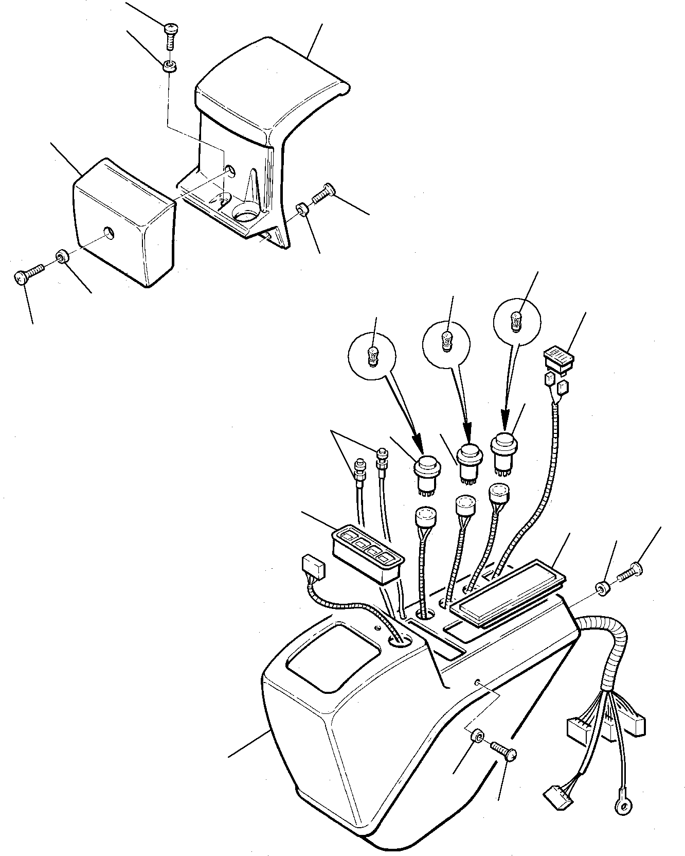 Excavators Komatsu / PW75-1 S/N 0000001-Up(pw75_1) / LEFT DASHBOARD (4WS)(M1-26 : 1425)