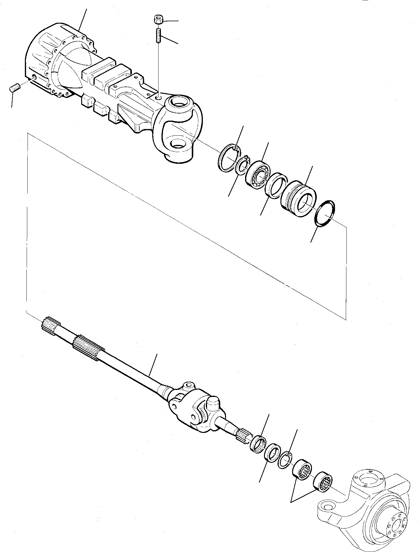 Excavators Komatsu / PW75-1 S/N 0000001-Up(pw75_1) / FRONT AXLE (4WS) (3/6)(M3-12 : 3402)