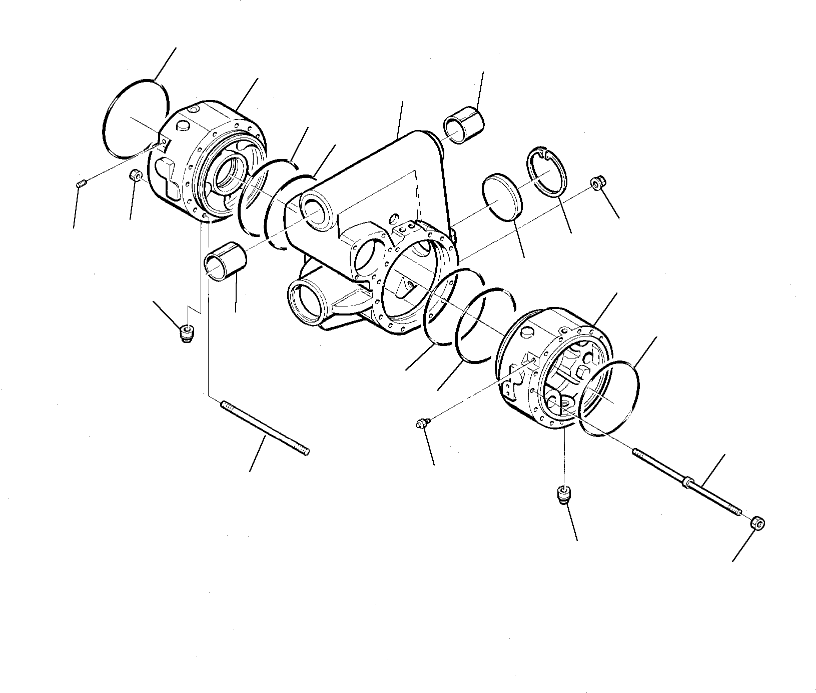 Excavators Komatsu / PW75-1 S/N 0000001-Up(pw75_1) / FRONT AXLE (2WS) (1/6)(M3-34 : 3450)